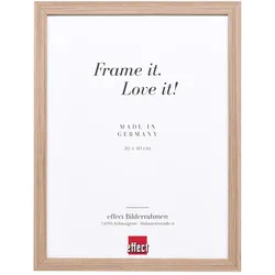 effect Bilderrahmen Profil 54 Holz ohne Abstandsleiste / Nussbaum / Kunstglas / ...