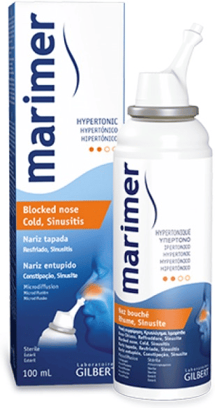 Gilbet Laboratórios Marimer Baby Higiene Nasal Nariz Entupido Spray Hipertónico 100ml