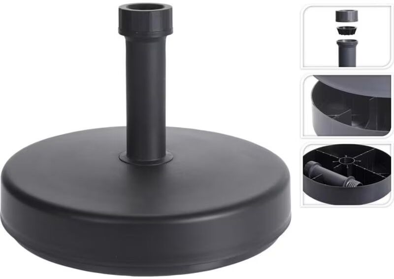 Base Circular Para Parasol Progarden Negro Talla Única Unisex