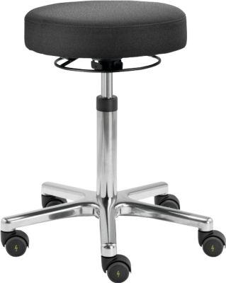 Drehhocker TEC basic IS 1999_ESD, ESD-leitfähig, höhenverstellbar, ergonom. Polster-Sitz, schwarz