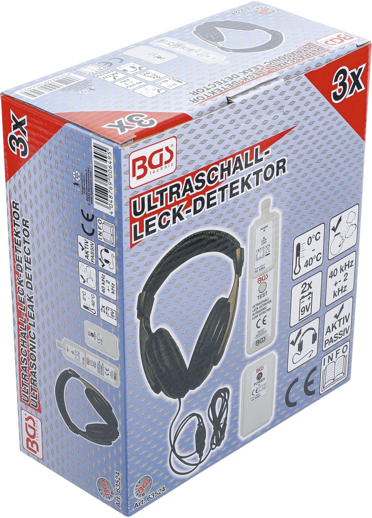 BGS Ultraschall-Leck-Detektor für Gas-, Luft-, Wasserbehälter 63524 ; BGS technic)
