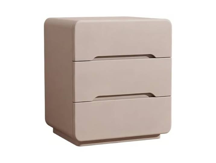 Kx9Lb8d Nachttische Rectangular Nightstand with 3 Storage Drawers For Bedrooms Organization(Bruin,Mittel)