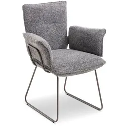 [de]sign & more Stuhl Trier Stoff Graphite