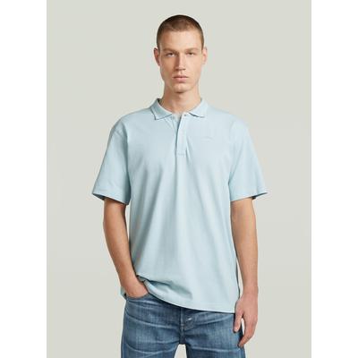 Poloshirt G-STAR "Core Regular Poloshirt", Herren, Gr. S, baby blau, Obermaterial: 100% Baumwolle, Shirts