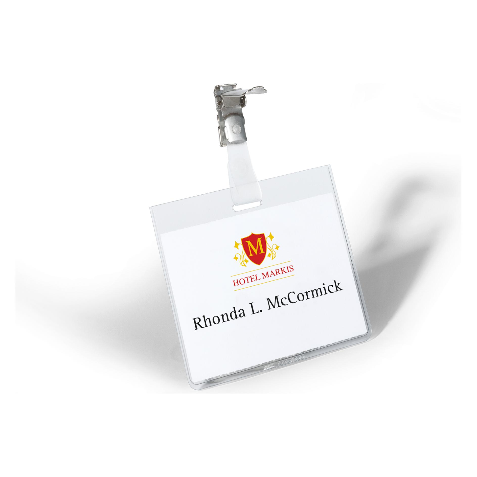 Durable Namensschild Clip 90 x 60 mm (800319)