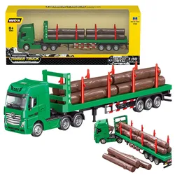 Holztransporter Metall Huina 1:50 Grün