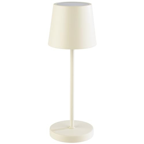 APS Merle Mini draadloze LED tafellamp wit met afstandsbediening en docking station, IP54 spatwaterdicht