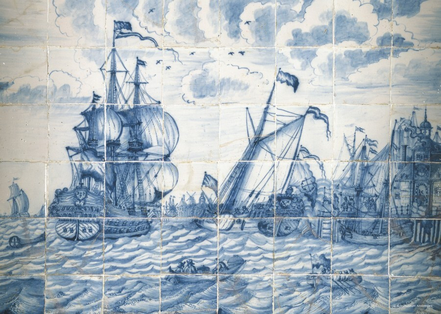 Puzzelman Puzzel Friese tegeltableau met schip Rijksmuseum 1000 stukjes