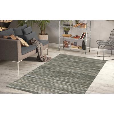 Teppich ARTE ESPINA "Wild 8023", grau (hellgrau), B:120cm H:14mm L:180cm, Rindsleder, Teppiche, Teppich, Luxuriöser Teppich in Spitzenqualität, Naturmaterialien