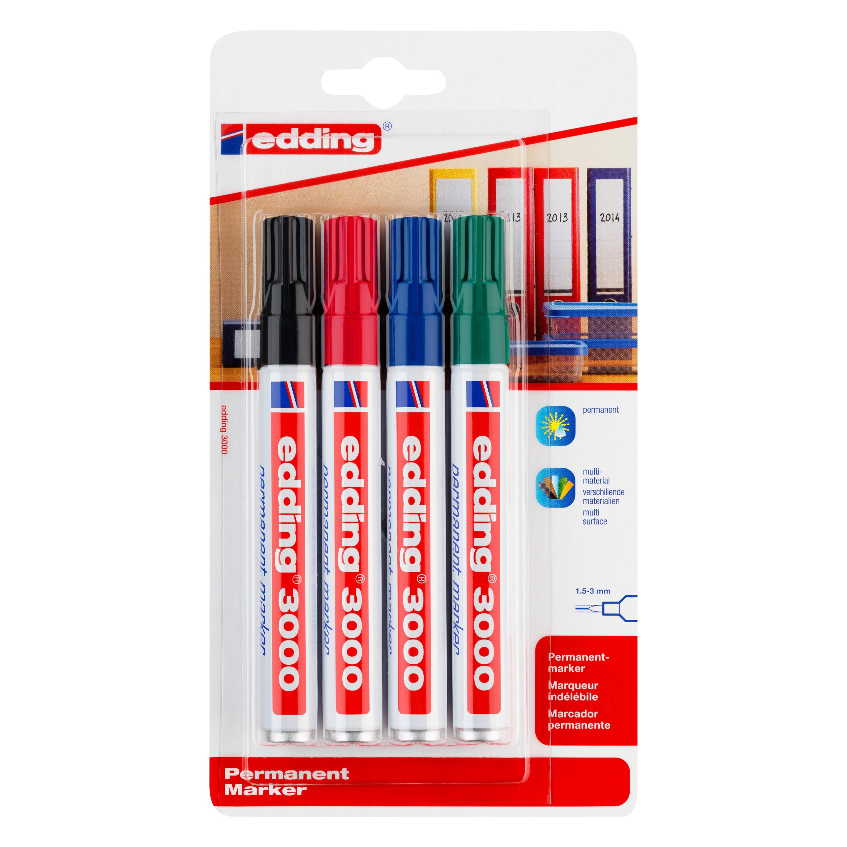 Edding 3000 (4x) (3000-E4BLI)
