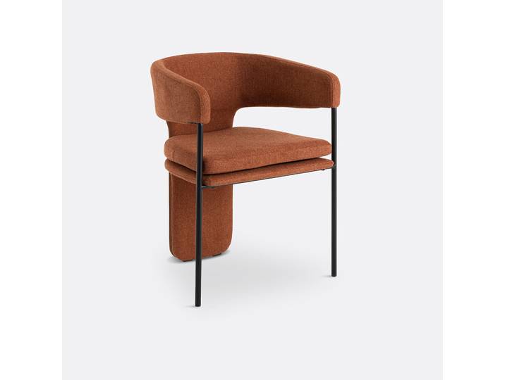 LA REDOUTE Fauteuil de table Palazzo Marron Terracotta