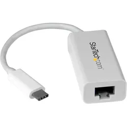 StarTech USB-C to Gigabit Adapter (USB-C, RJ45 Gigabit Ethernet (1x)), Netzwerk Adapter, Weiss