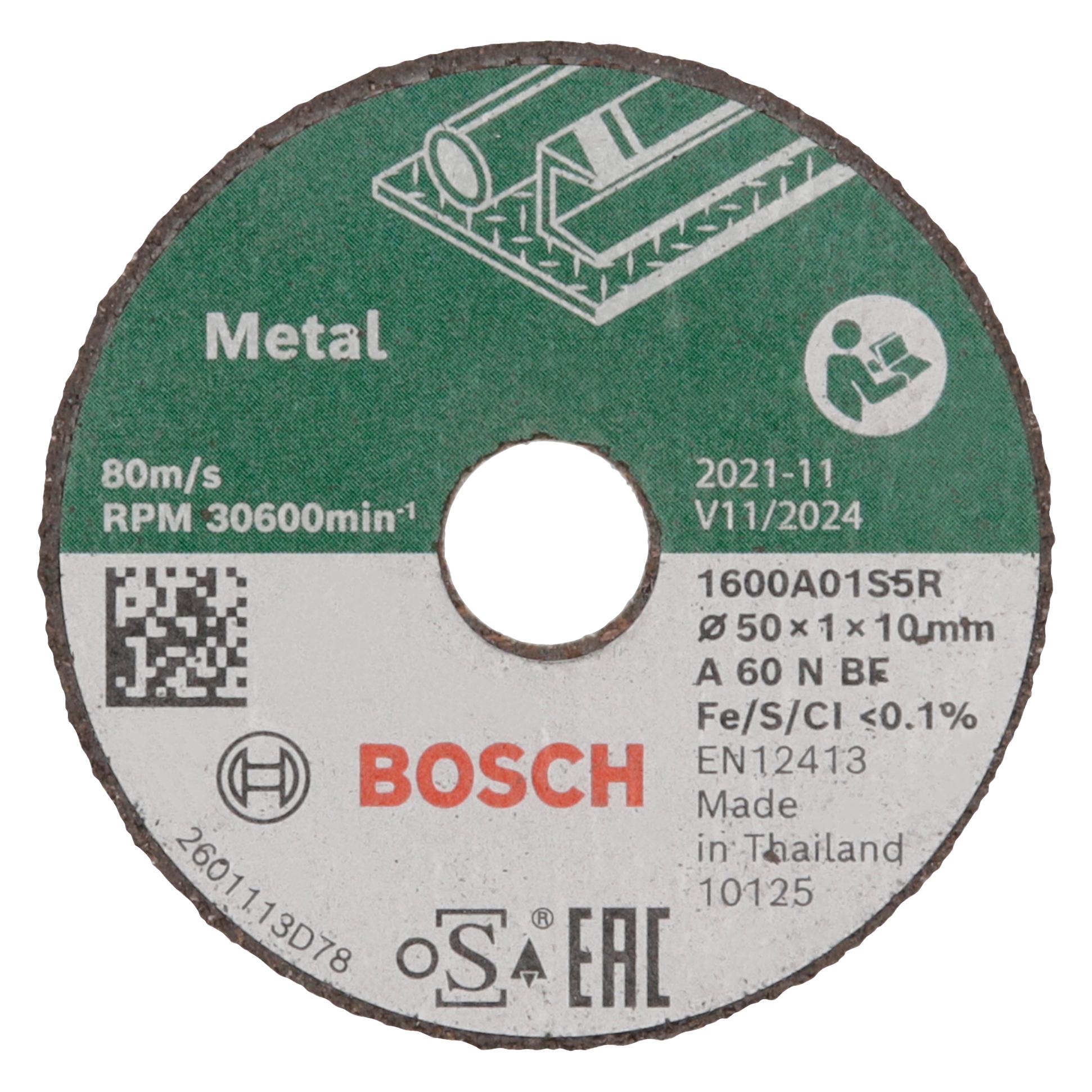 Bosch Zubehör Expert for Inox Trennscheibe gerade 50 mm, 3er-Pack (1600A01S5Y)