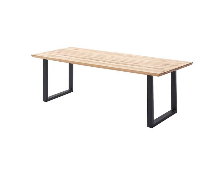 Massiver Esstisch Woodham 220 x 100cm Braun U-Form