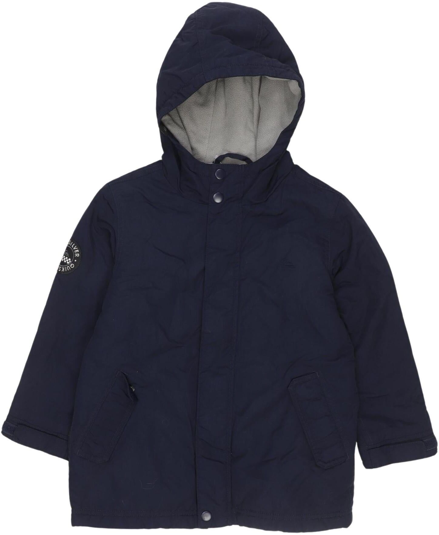 Quiksilver Jungen Jacke oder Mantel, Marineblau, Gr. EU 110, Synthetik - Second Hand