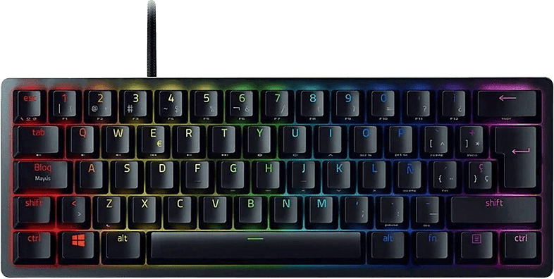 REACONDICIONADO Seminuevo Muy bueno Teclado gaming - Razer Huntsman Mini, USB-C, Retroiluminación Chroma RGB, Negro