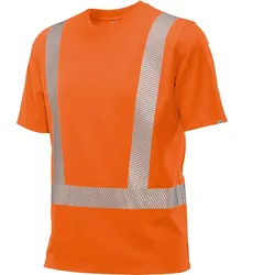 Warnschutz T-Shirt "2131-260" Hi-Vis Comfort - L - warnorange