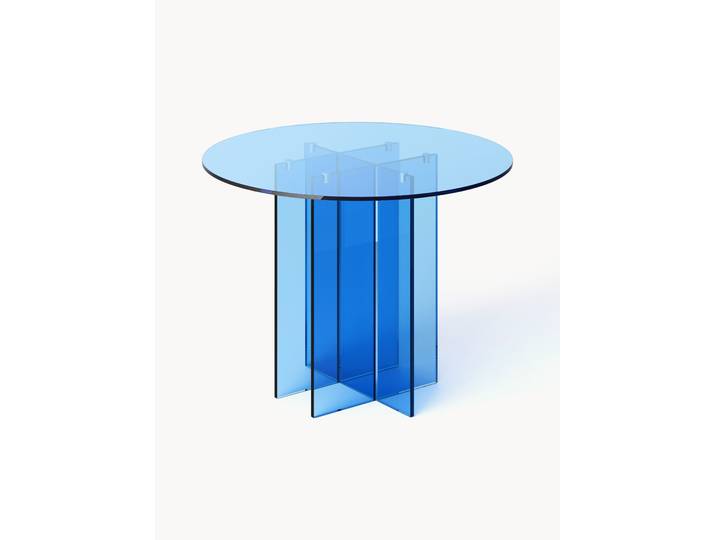 Runder Esstisch Anouk aus Glas, in verschiedenen Größen