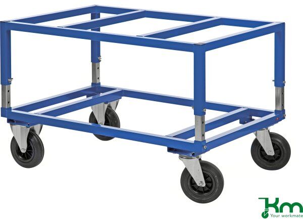 Kongamek Palletransportvogn Justerbar, Blå