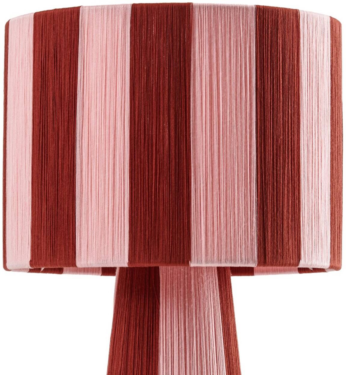 Tischlampe Suly Lindby, rot, für Wohn- / Esszimmer, Textil / Stoff / Seide, Junges Wohnen, Tischlampe