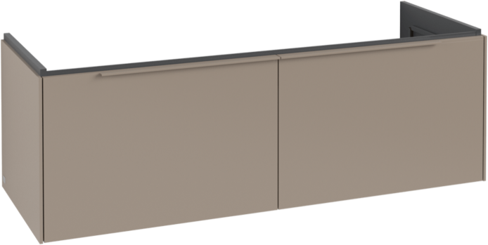 Villeroy und Boch Subway 3.0 Waschtisch-Unterschrank C60102VM 127,2x42,9x47,8cm, ohne LED/Griff monochrom, taupe