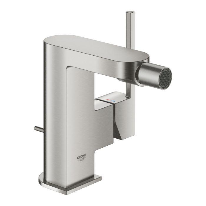 Grohe Plus Bidet-Einhebelmischer 33241DC3 supersteel, mit Ablaufgarnitur