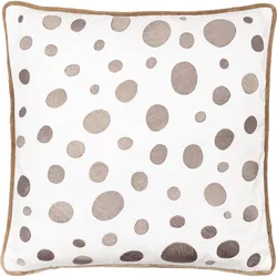 GreenGate Kissenbezug Neva, 40 x 40 cm, beige