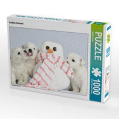 CALVENDO Puzzle Endlich Schnee! | 1000 Teile Lege-Größe 64x48cm Foto-Puzzle für glückliche Stunden