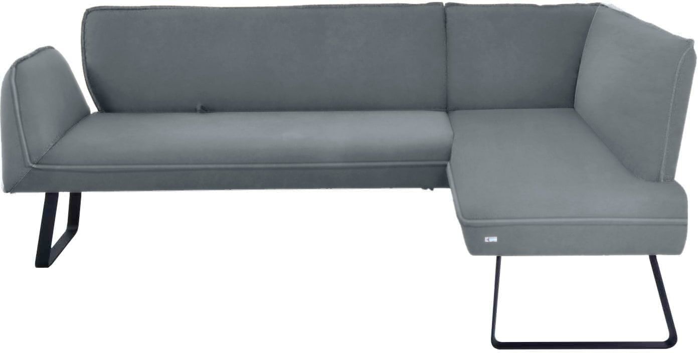 K+W Komfort & Wohnen "Drive" mit Seitenteilverstellung am langem Schenkel zur Sitzplatzerweiterung aqua 54 B/H/T: 91cm x 68cm, Leder CLOUD, langer Schenkel links