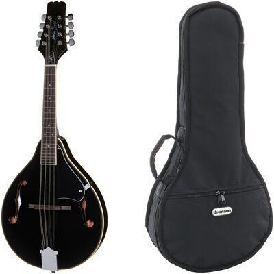 Harley Benton HBMA-50 Mandoline BK w/Bag Schwarz Hochglanz