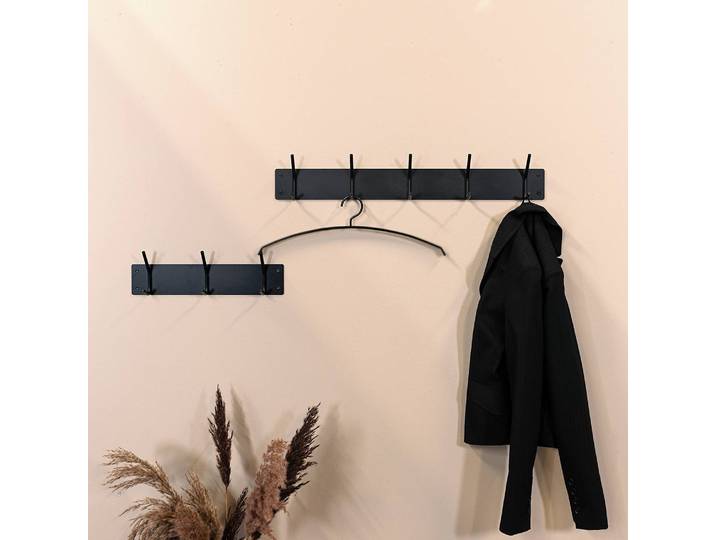 Barre de penderie Fusion 40cm Noir/Noir