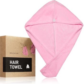 BrushArt Home Salon Hair towel toalha para cabelo Pink 1 un.. Home Salon Hair towel