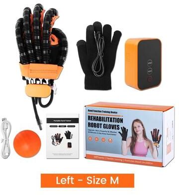 Uplifted Finds Portable Rehabilitation Robot Gloves For Stroke Recovery Finger Exercise And Hand Function Training retail Box Left M