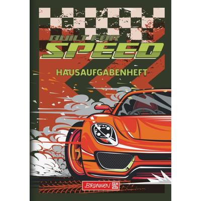 Brunnen Aufgabenheft A5 48Bl. Fast Wheels