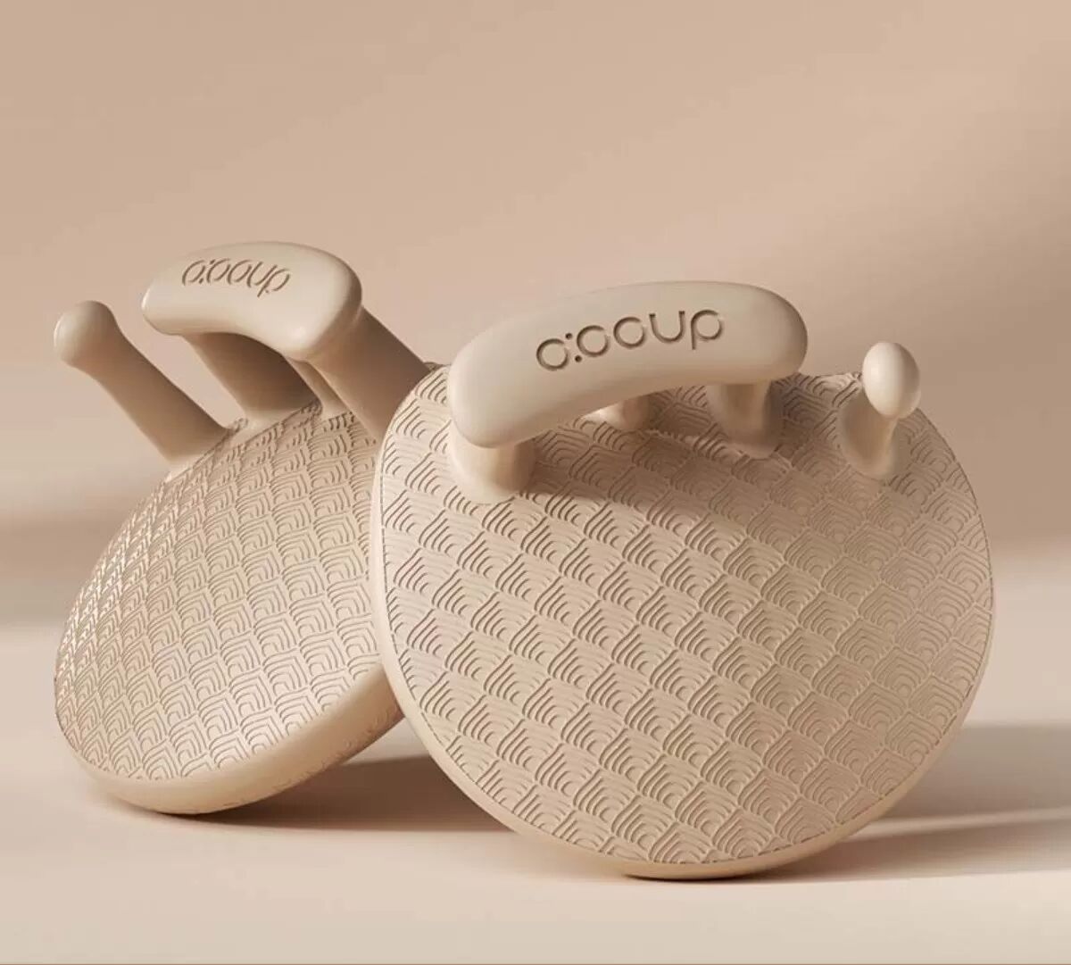 INF Silicone Fußgewölbe-Trainer und Hallux Valgus Korrektor für Beinformung und Schienbeinstraffung (1 Paar) Braun