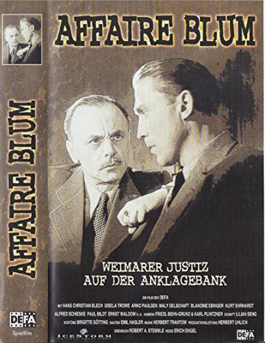 Erich Engel - Affaire Blum [VHS] - Preis vom 11.10.2026 03:10:56 h