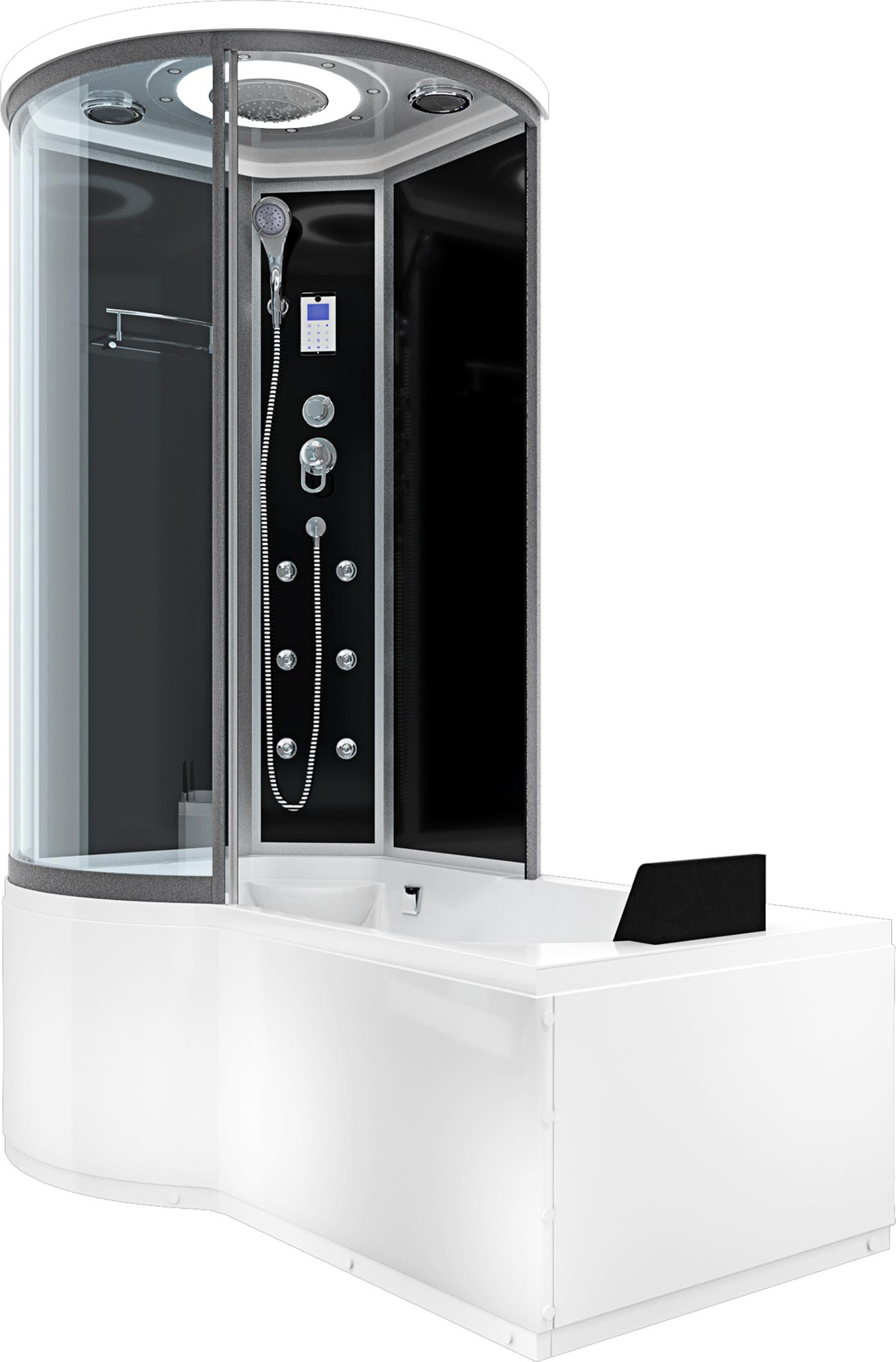 Kombination Badewanne Dusche K55-R31-EC Duschtempel 100x170 cm