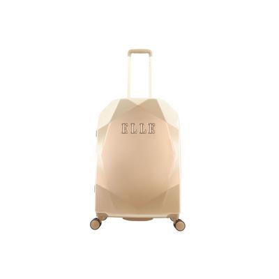 Koffer ELLE "Diamond", Gr. B/H/T: 51,5cm x 76,5cm x 30,5cm, gold (goldfarben), unifarben, Koffer, aus ABS-Material