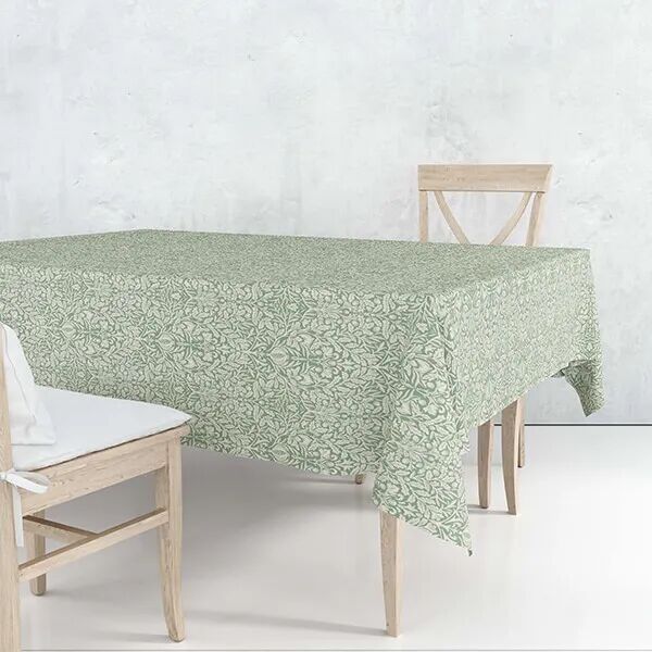 William Morris Acorn Green 132x228cm Cotton Tablecloth