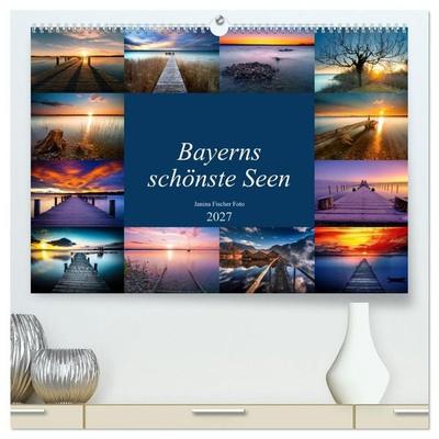 Schöne Seen in Bayern (hochwertiger Premium Wandkalender 2027 DIN A2 quer), Kunstdruck in Hochglanz