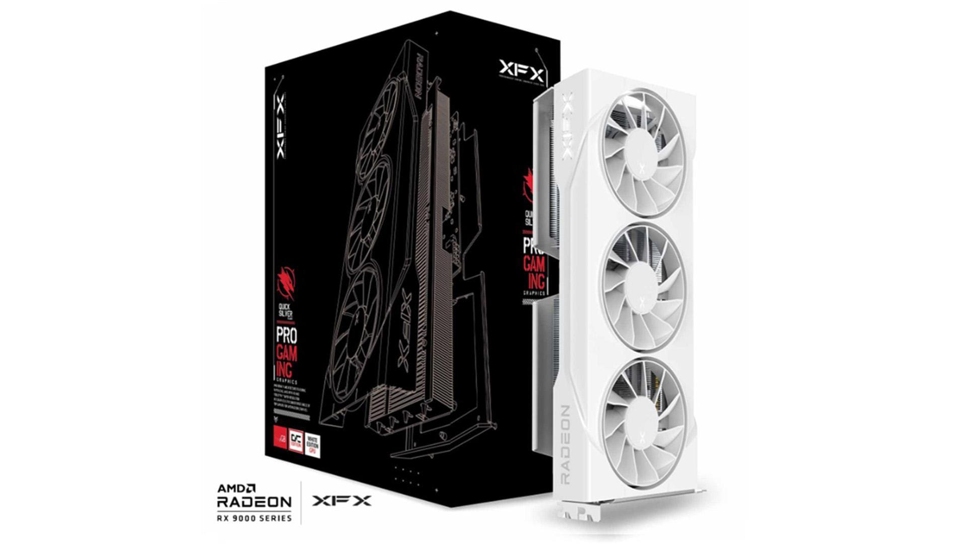 XFX Swift Radeon RX 9060 XT OC White Triple Gaming Edition Grafikkarte 16GB GDDR6 DP/HDMI RX-96TS316W7