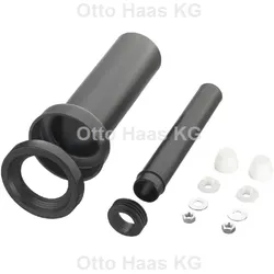 HAAS Wand-WC-Anschlussgarnitur 3603 DN 110, Abdeckkappen weiß, 300mm, Toilette