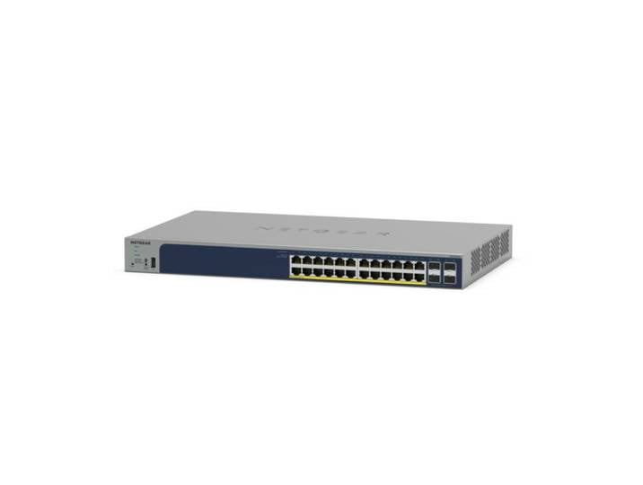NETGEAR GS728TPP, Géré, L2/L3/L4, Gigabit Ethernet (10/100/1000), Connexion Ethernet, supportant l'alimentation via ce port (PoE), Grille de montage G
