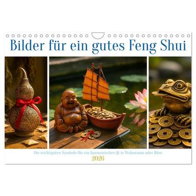 Bilder für ein gutes Feng Shui (Wandkalender 2026 DIN A4 quer), CALVENDO Monatskalender