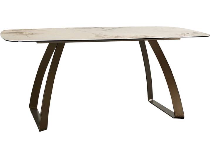 Tisch BRONZE 180x90x76cm beige