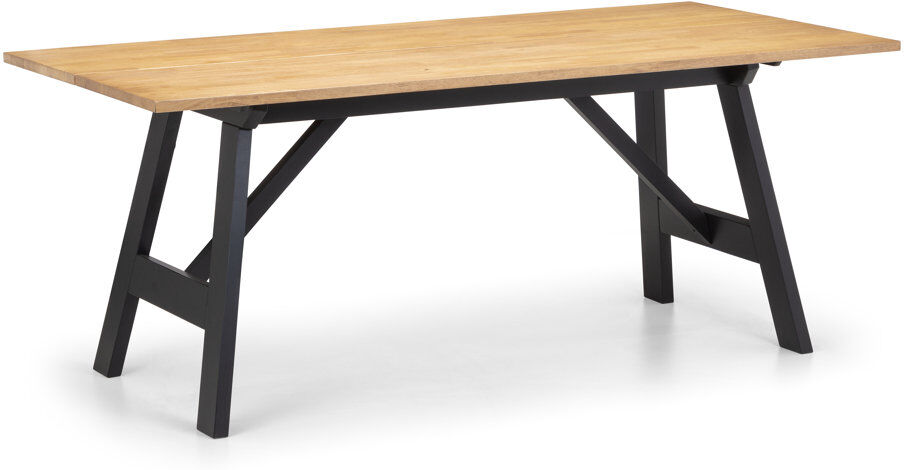 Latitude Run Mulford Solid Wood Dining Table Oak