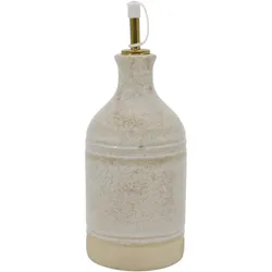 Chic Antique Steingut-Flasche mit Weinausgießer, Höhe 23, Ø 8,5 cm - creme