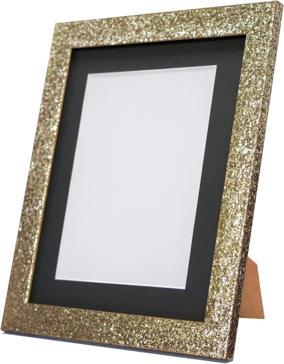 Fotolijst Cabaret Posterlijst Wandlijst met Passe-partout - 50 x 70 cm - Goud Zwart