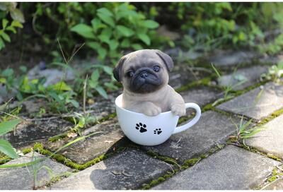 Hi-Line Gift Ltd. Teacup Pug Puppy Statue