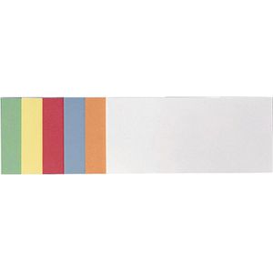 Franken Moderationskarten UMZS 1020 99, 300 Stück, selbstklebend, rechteckig, farbig sortiert, 9,5 x 20,5 cm